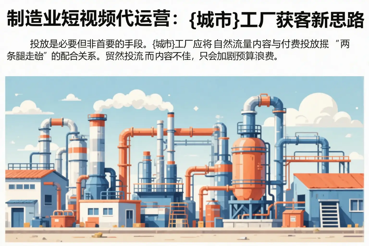制造业短视频代运营：彰武工厂获客新思路
